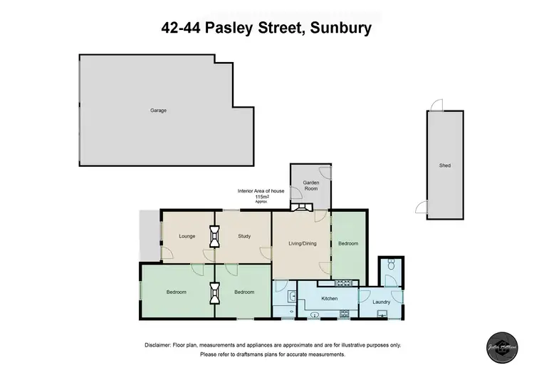 Floorplan of Homely house listing, 42-44 Pasley Street, Sunbury VIC 3429