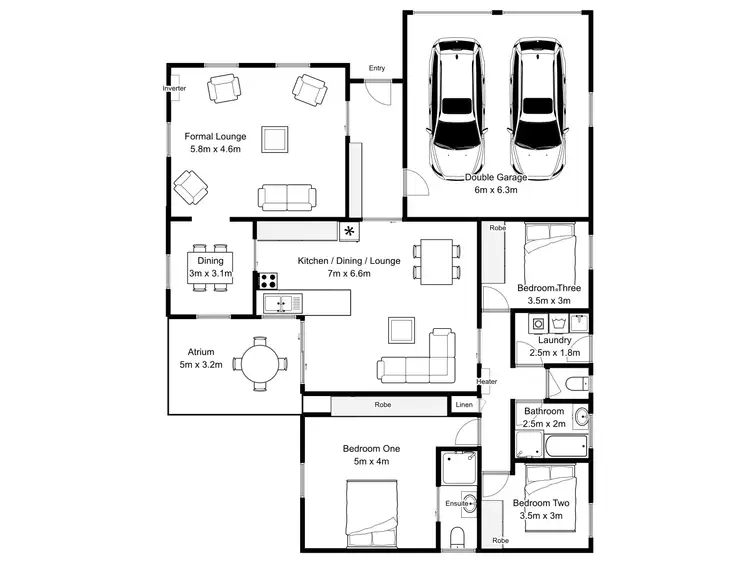 Floorplan of Homely house listing, 2 Grantham Close, Prospect Vale TAS 7250