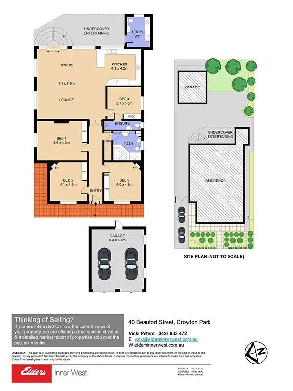Floorplan of Homely house listing, 40 Beaufort Street, Croydon Park NSW 2133