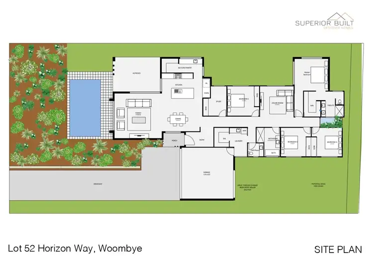 Floorplan of Homely house listing, 52 Horizons Way via Davey Drive,, Woombye QLD 4559