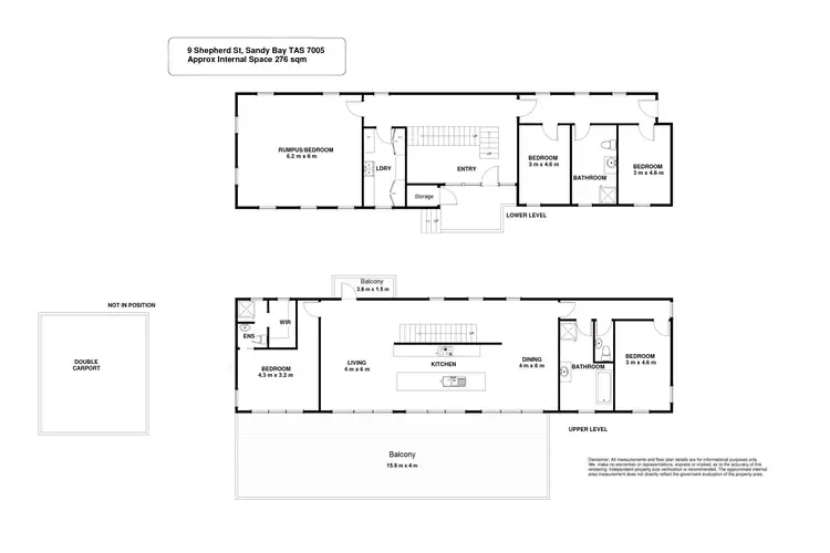 Floorplan of Homely house listing, 9 Shepherd Street, Sandy Bay TAS 7005