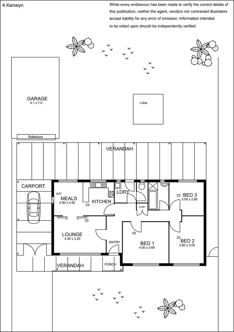 Floorplan of Homely house listing, 4 Kenwyn Drive, Campbelltown SA 5074