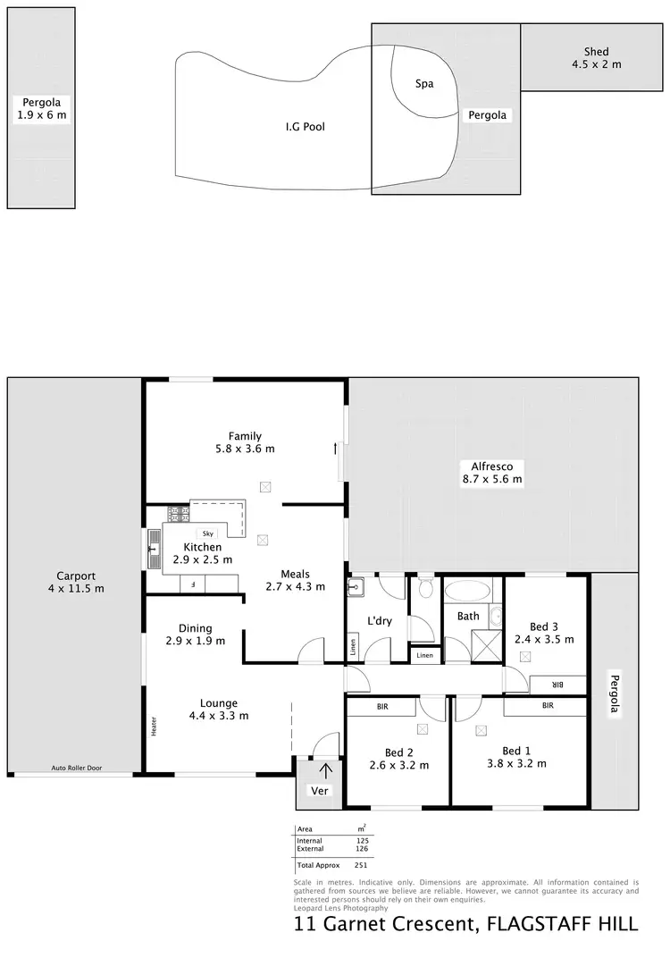 Floorplan of Homely house listing, 11 Garnet Crescent, Flagstaff Hill SA 5159