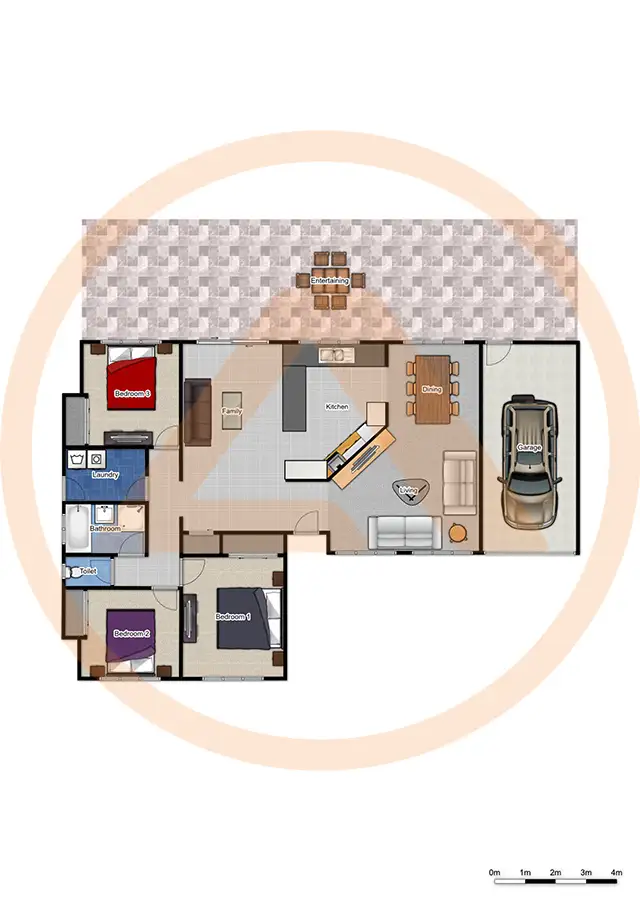 Floorplan of Homely house listing, 69 Federation Drive, Hillcrest QLD 4118