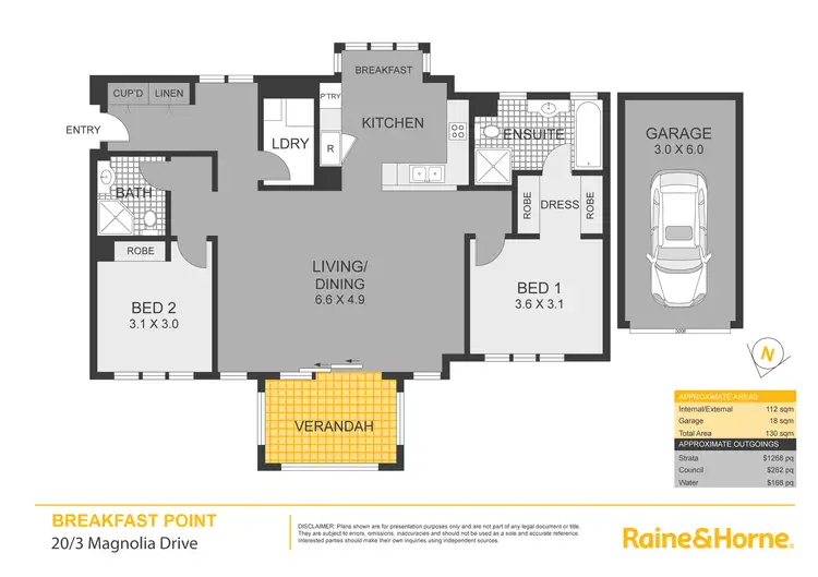 Floorplan of Homely apartment listing, 20/3 Magnolia Drive, Breakfast Point NSW 2137