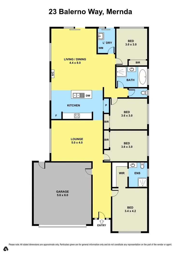 Floorplan of Homely house listing, 23 Balerno Way, Mernda VIC 3754