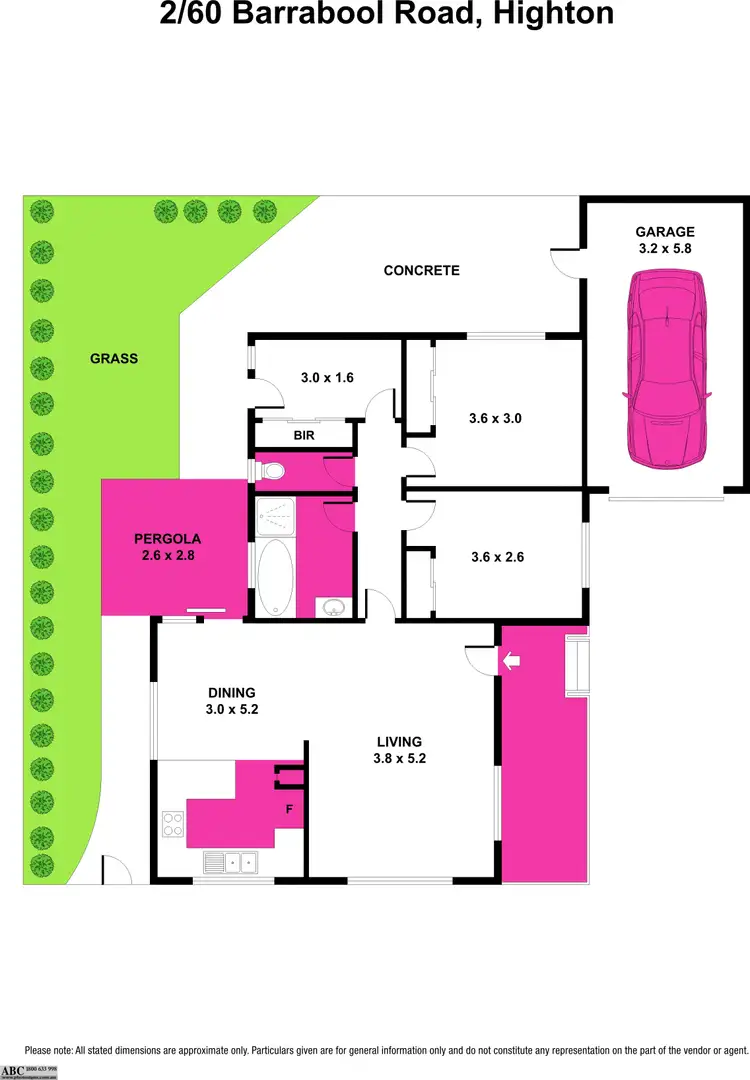 Floorplan of Homely unit listing, 2/60 Barrabool Road, Highton VIC 3216