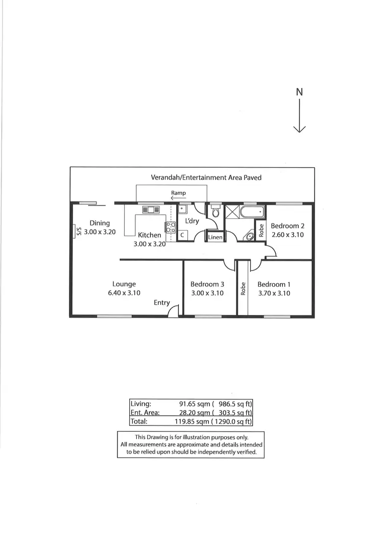 Floorplan of Homely house listing, 6 Collins Street, Jamestown SA 5491