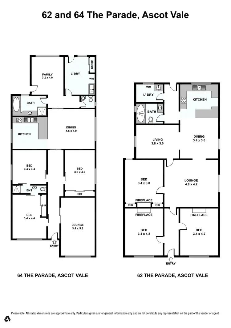 Floorplan of Homely house listing, 62 & 64 The Parade, Ascot Vale VIC 3032