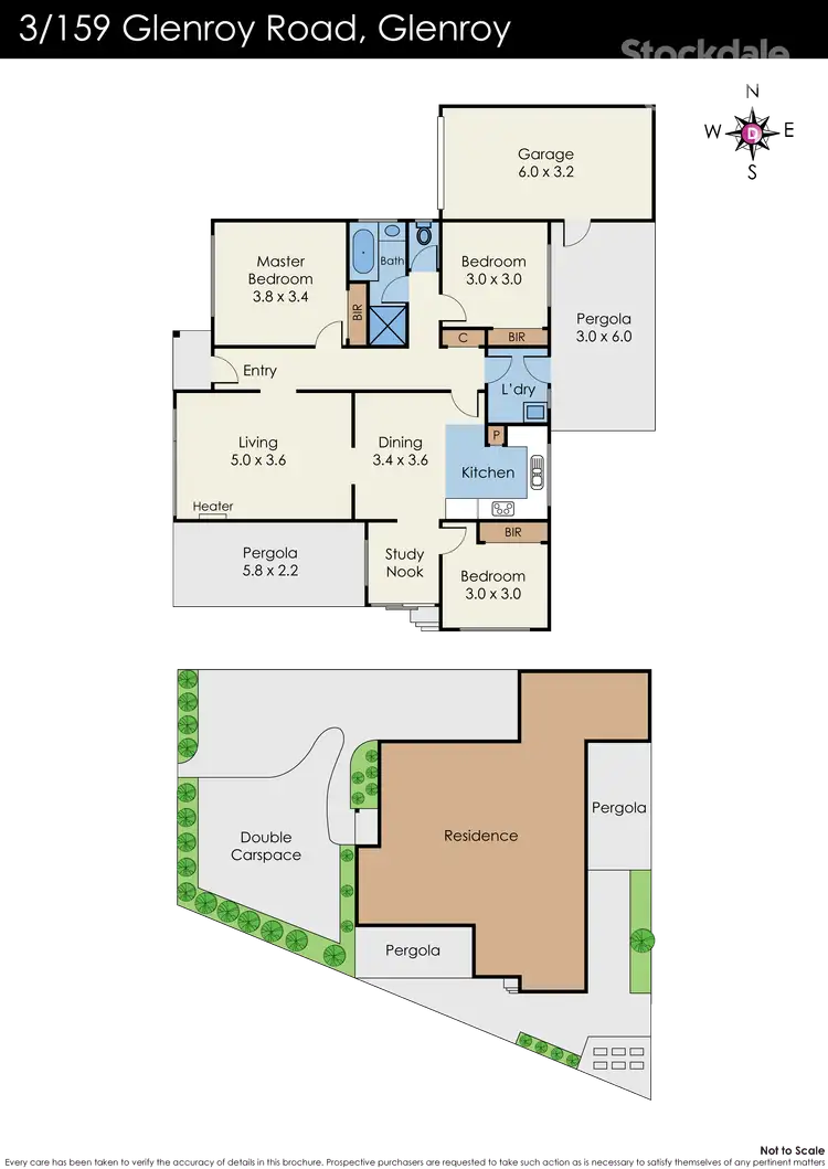 Floorplan of Homely unit listing, 3/159 Glenroy Road, Glenroy VIC 3046