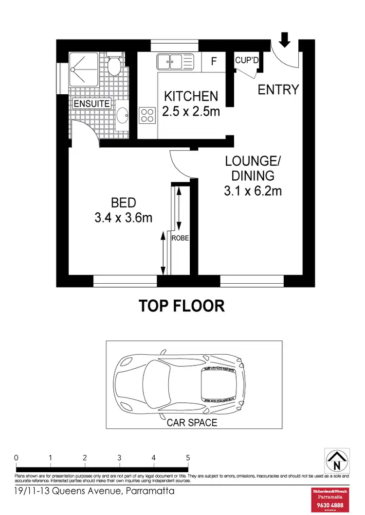 Floorplan of Homely unit listing, 19/11-13 Queens Avenue, Parramatta NSW 2150