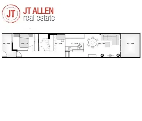 Floorplan of Homely apartment listing, 113/97 Boyce Road, Maroubra NSW 2035