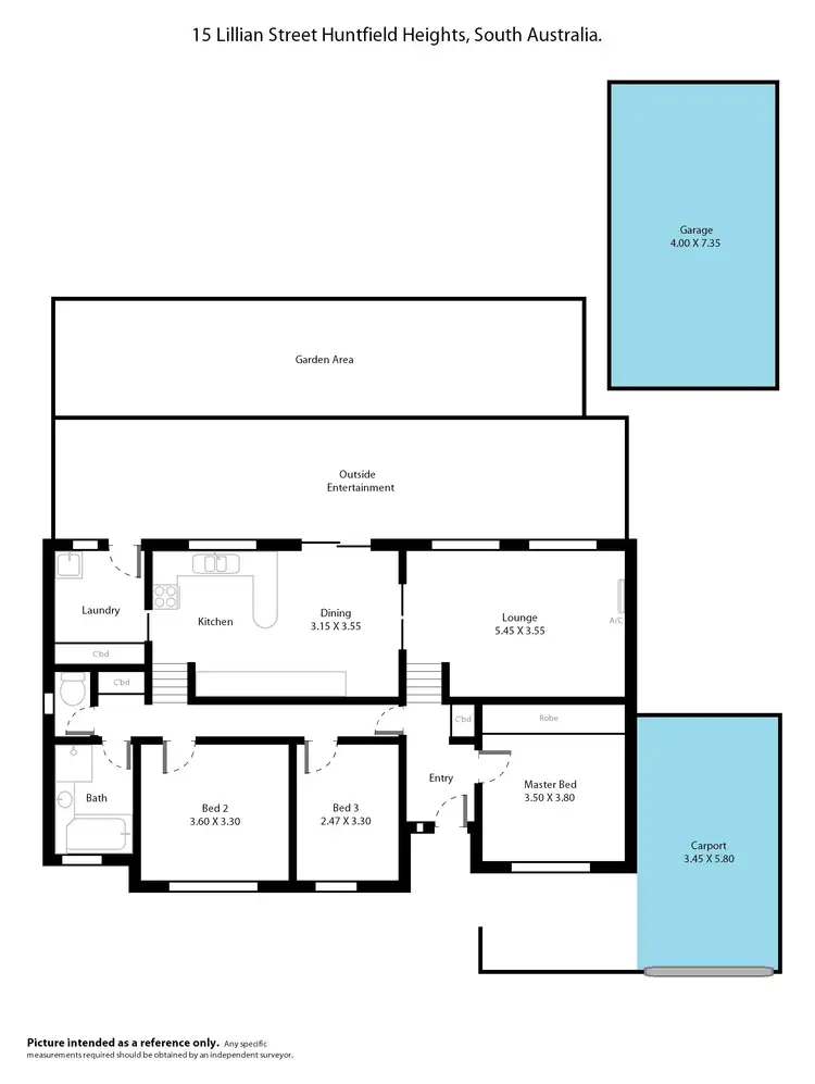 Floorplan of Homely house listing, 15 Lillian Street, Huntfield Heights SA 5163