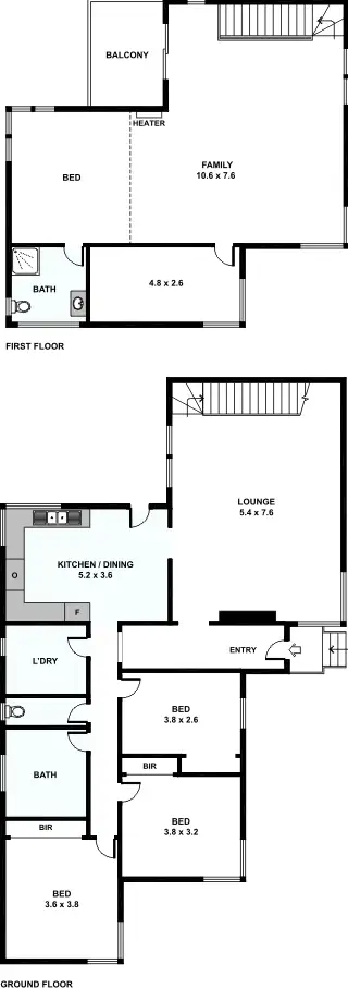 Floorplan of Homely house listing, 80 Cox Road, Corio VIC 3214