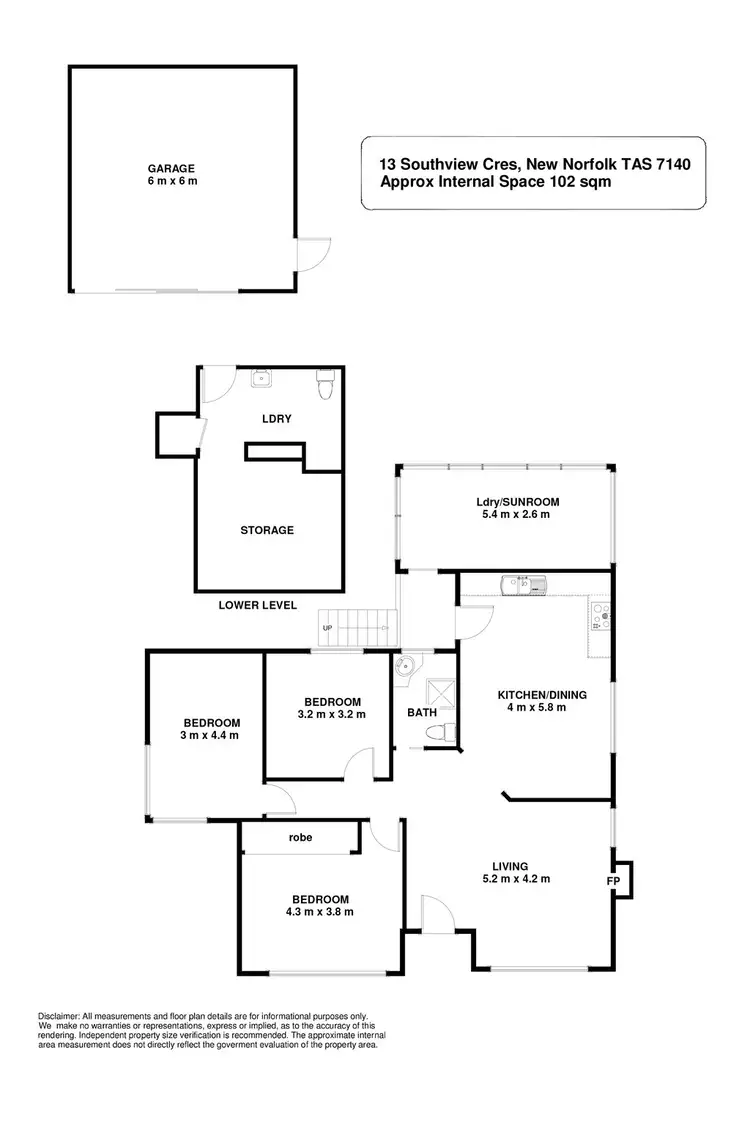 Floorplan of Homely house listing, 13 Southview Crescent, New Norfolk TAS 7140