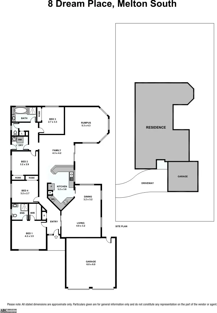 Floorplan of Homely house listing, 8 Dream Place, Melton South VIC 3338