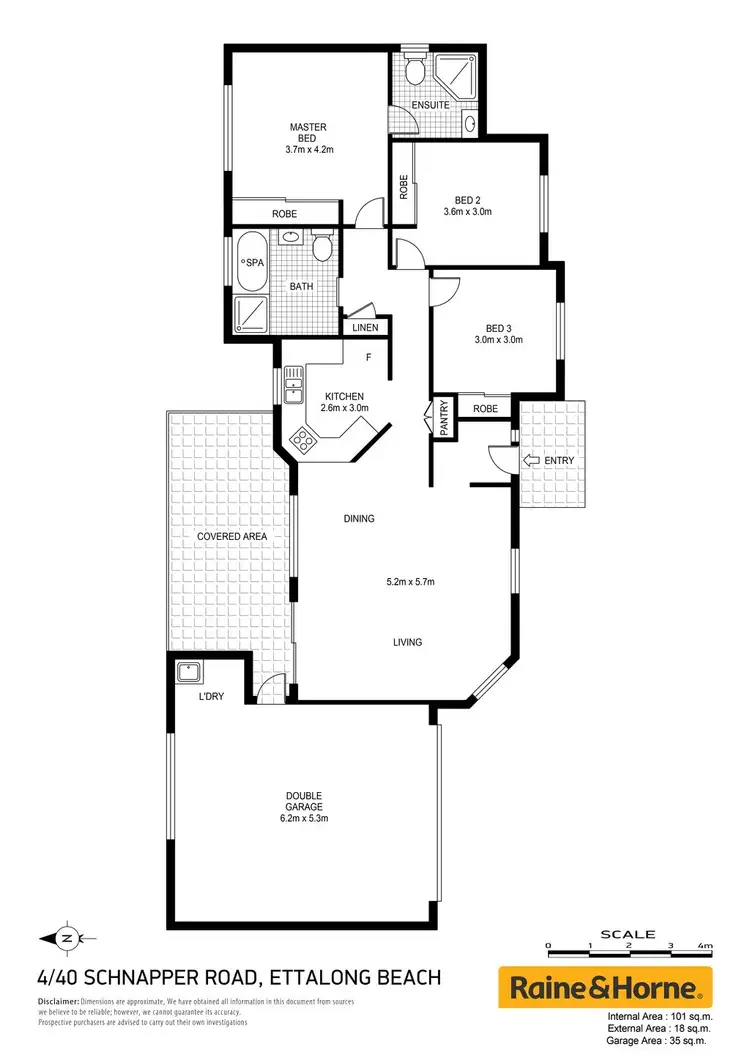 Floorplan of Homely villa listing, 4/40 Schnapper Road, Ettalong Beach NSW 2257