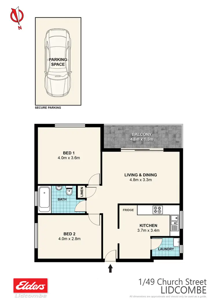 Floorplan of Homely apartment listing, 1/49 Church Street, Lidcombe NSW 2141