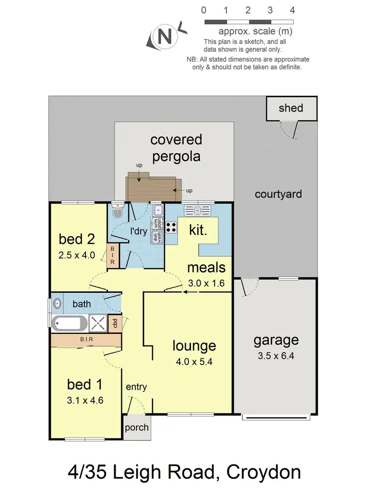 Floorplan of Homely unit listing, 4/35 Leigh Road, Croydon VIC 3136