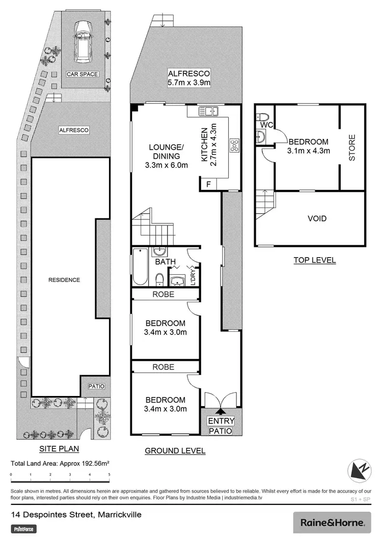 Floorplan of Homely house listing, 14A Despointes Street, Marrickville NSW 2204