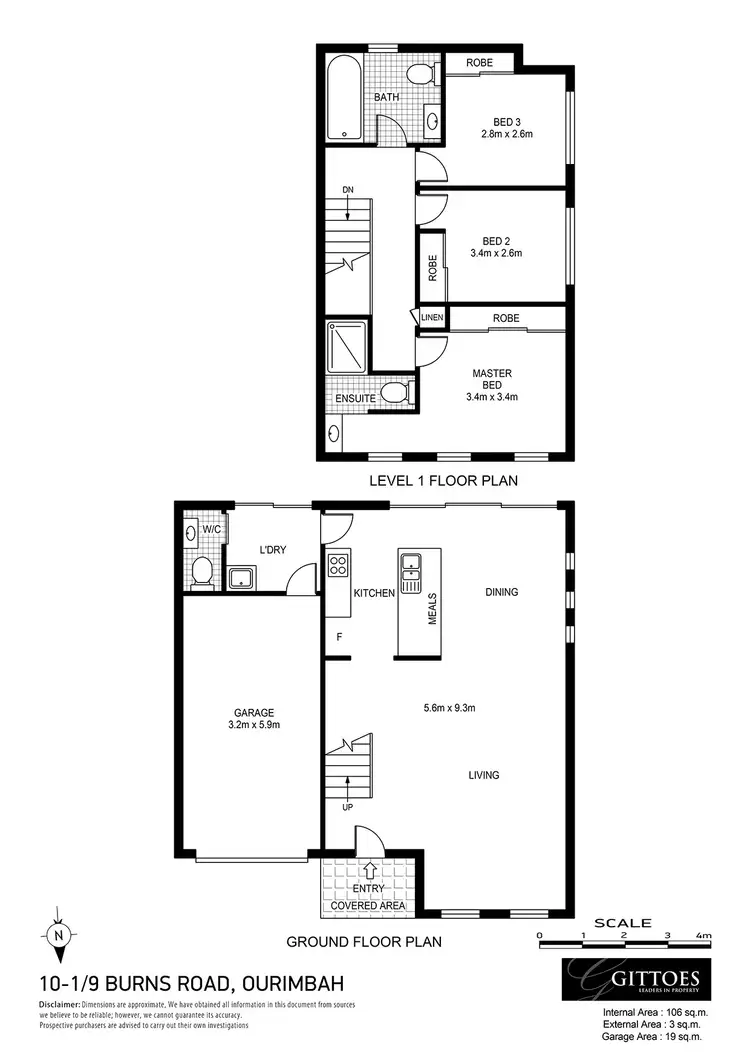 Floorplan of Homely townhouse listing, 10/1-9 Burns Road, Ourimbah NSW 2258