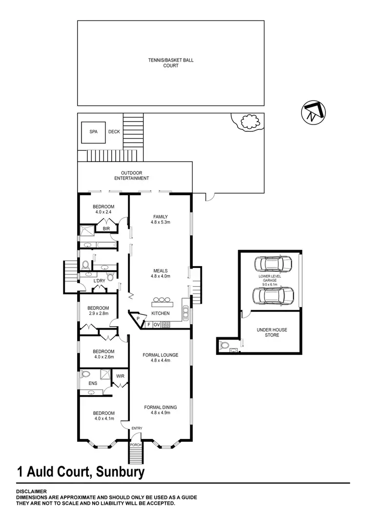 Floorplan of Homely house listing, 1 Auld Court, Sunbury VIC 3429