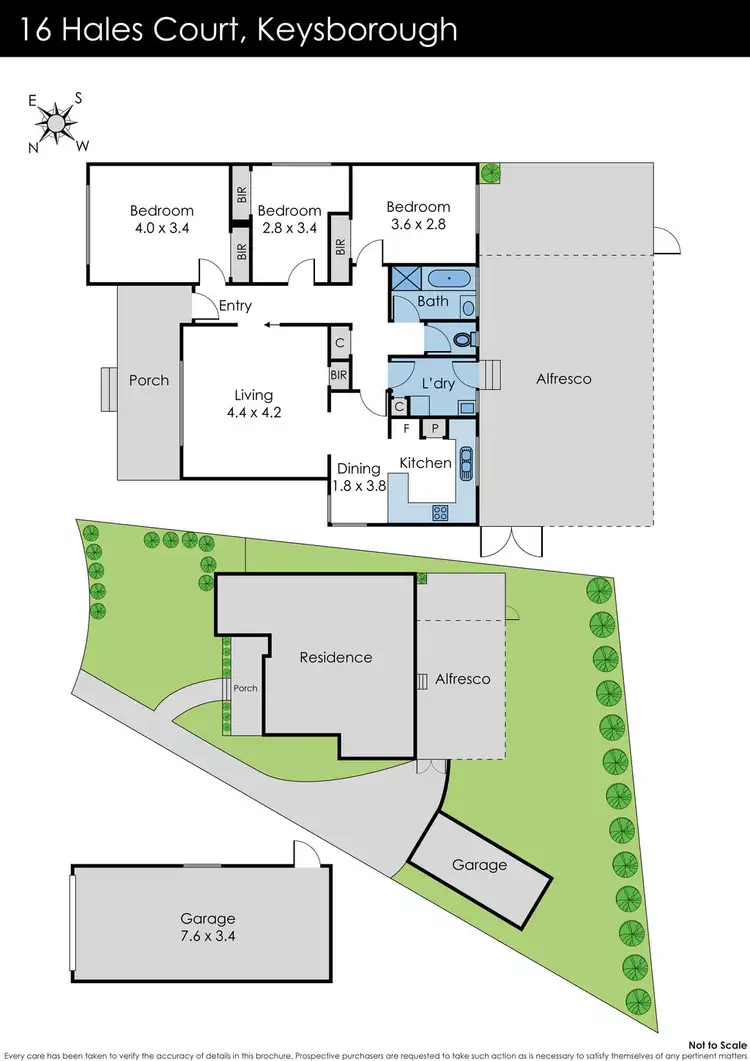 Floorplan of Homely house listing, 16 Hales Court, Keysborough VIC 3173