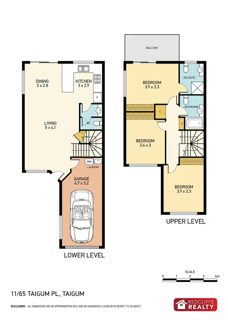 Floorplan of Homely townhouse listing, 65/11 Taigum Place, Taigum QLD 4018