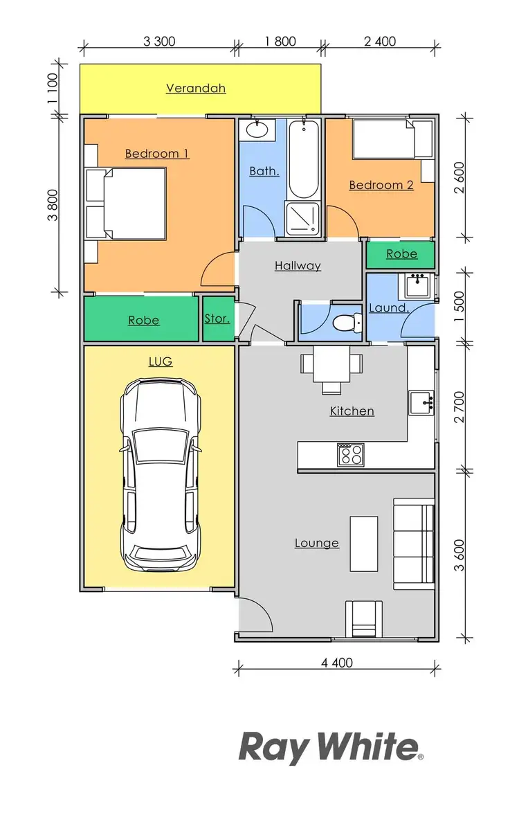 Floorplan of Homely unit listing, 5/10 Spence Street, Taree NSW 2430
