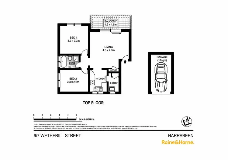 Floorplan of Homely unit listing, 9/7-9 Wetherill Street, Narrabeen NSW 2101