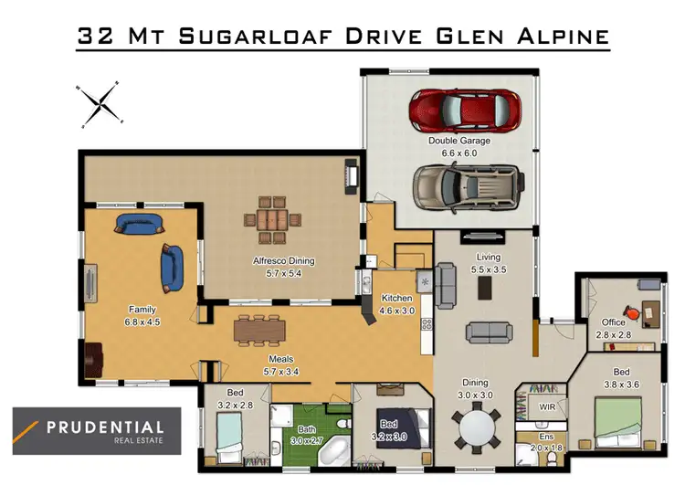 Floorplan of Homely house listing, 32 Mount Sugarloaf Drive, Glen Alpine NSW 2560