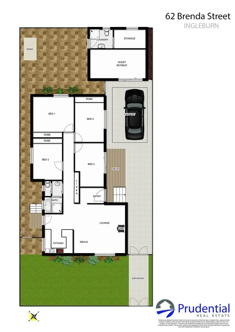 Floorplan of Homely house listing, 62 Brenda Street, Ingleburn NSW 2565