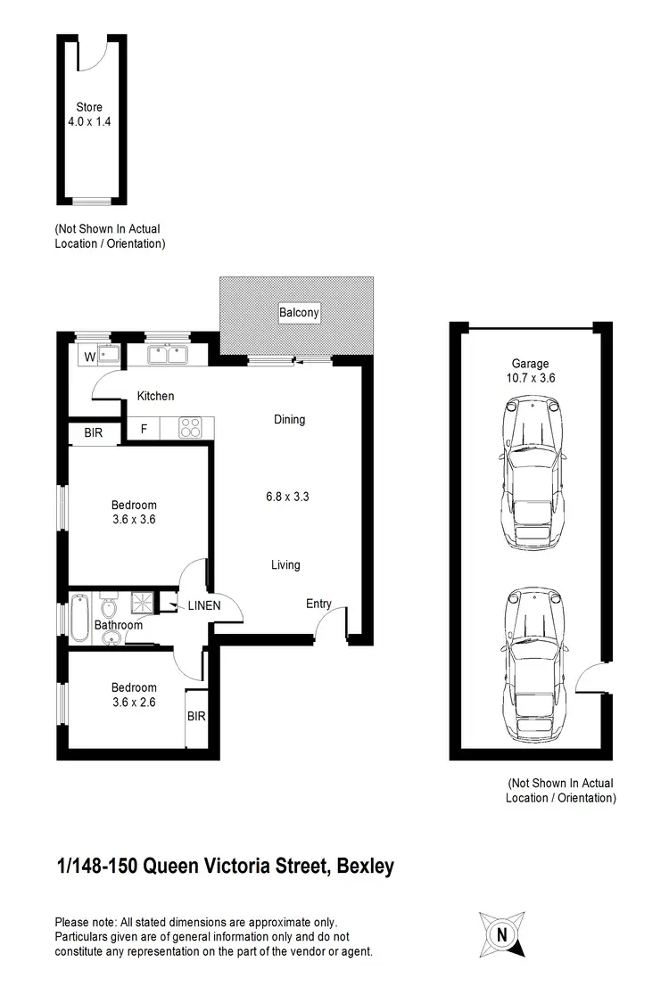 Floorplan of Homely unit listing, 1/148-150 Queen Victoria Street, Bexley NSW 2207