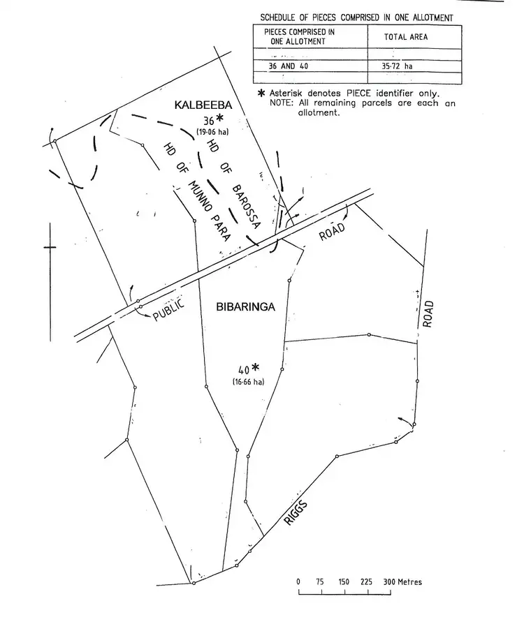 Floorplan of Homely land listing, Lots 36 & 40 Riggs Road, Bibaringa SA 5118