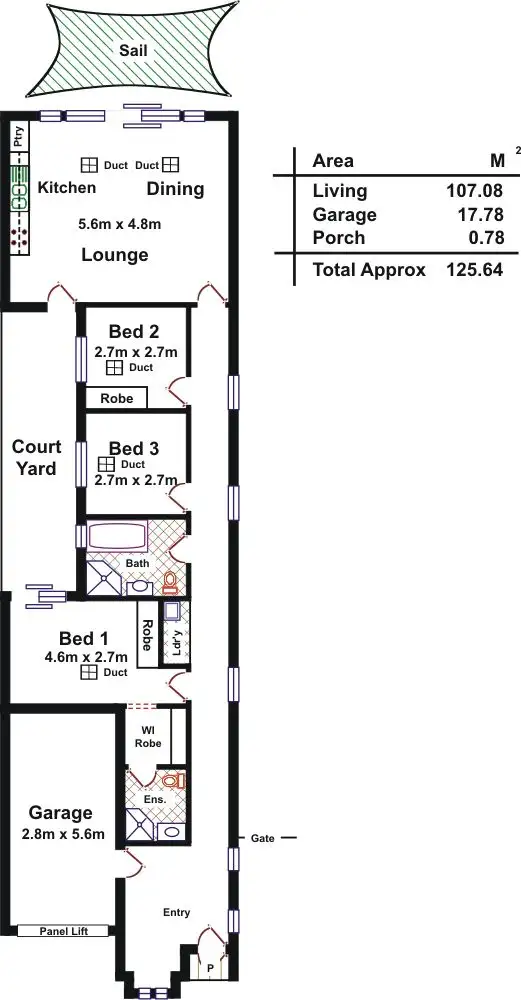 Floorplan of Homely house listing, 35 Riesling Crescent, Andrews Farm SA 5114