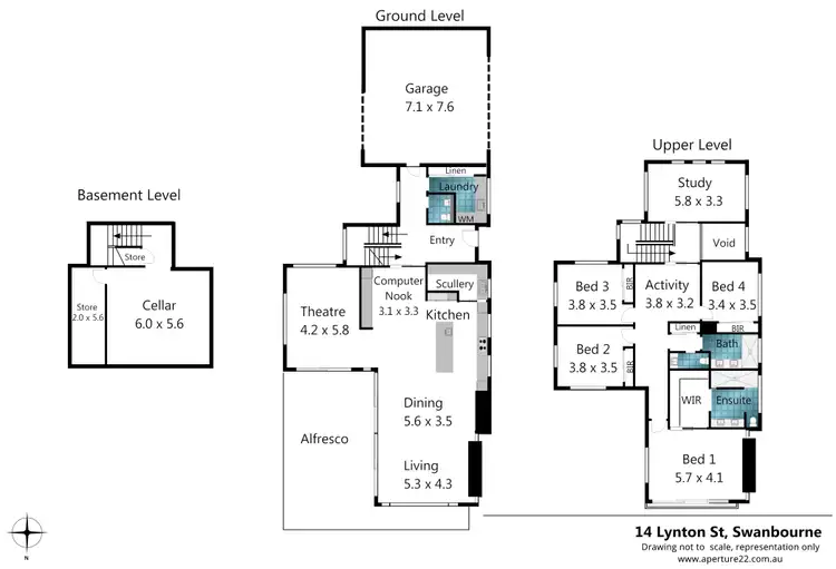Floorplan of Homely house listing, 14 Lynton Street, Swanbourne WA 6010