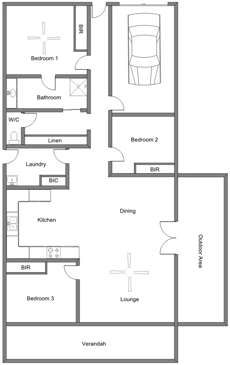 Floorplan of Homely unit listing, 5/42 Pigeon Flat Road, Bordertown SA 5268