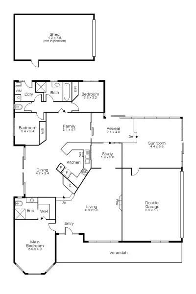 Floorplan of Homely house listing, 1 Carinya Drive, Gisborne VIC 3437