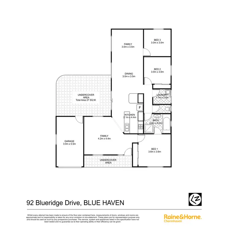 Floorplan of Homely house listing, 92 Blueridge Drive, Blue Haven NSW 2262