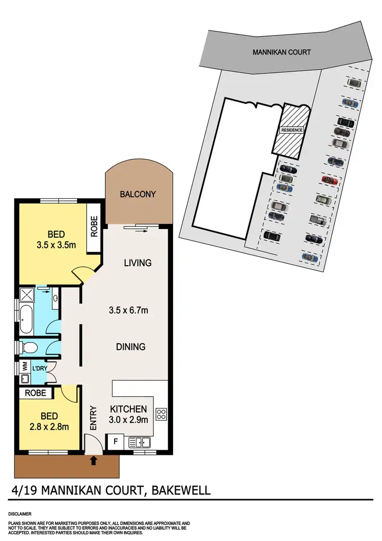 Floorplan of Homely unit listing, 4/19 Mannikan Court, Bakewell NT 832