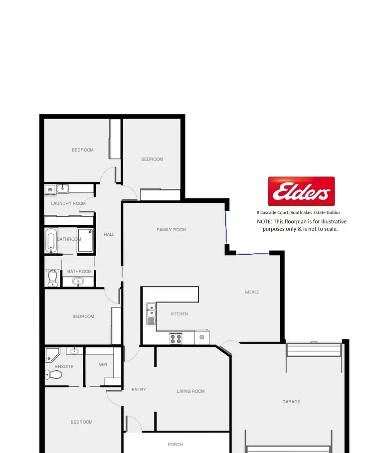 Floorplan of Homely house listing, 8 Cascade Court, Dubbo NSW 2830