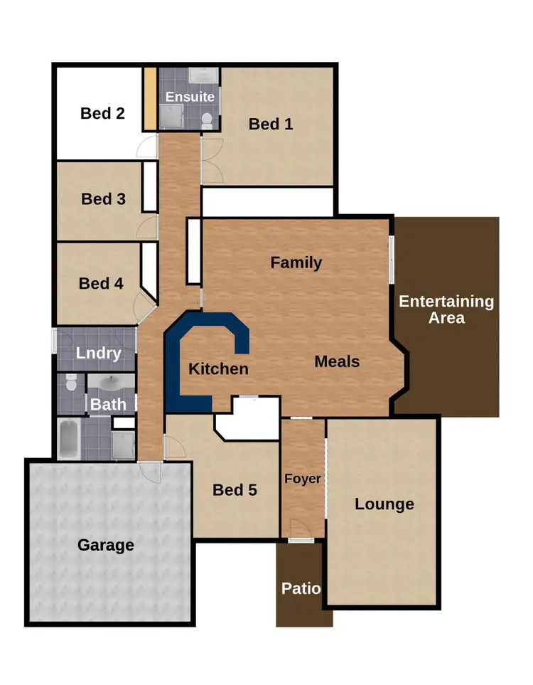 Floorplan of Homely house listing, 5 Paroo Place, Dubbo NSW 2830