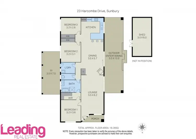 Floorplan of Homely house listing, 23 Harcombe Drive, Sunbury VIC 3429