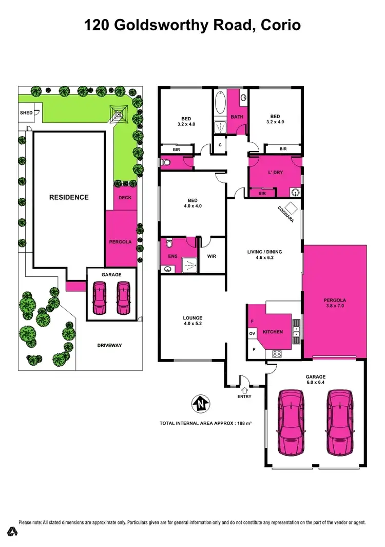 Floorplan of Homely house listing, 120 Goldsworthy Road, Corio VIC 3214