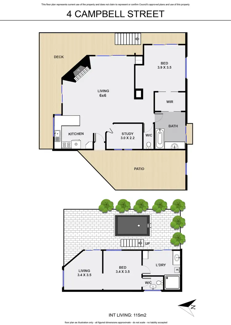 Floorplan of Homely house listing, 4 Campbell Street, Bangalow NSW 2479