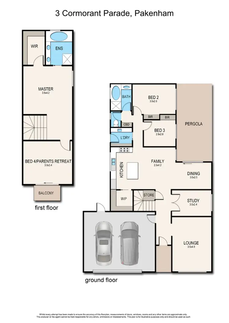 Floorplan of Homely house listing, 3 Cormorant Parade, Pakenham VIC 3810