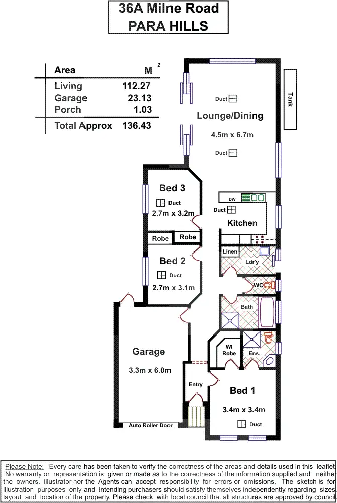 Floorplan of Homely house listing, 36a Milne Road, Para Hills SA 5096