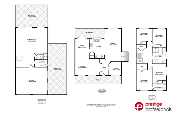 Floorplan of Homely house listing, 8 Banksia Place, Wattle Grove NSW 2173