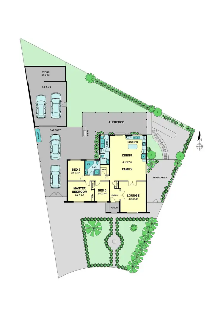 Floorplan of Homely house listing, 19 Aldergate Crescent, Kings Park VIC 3021