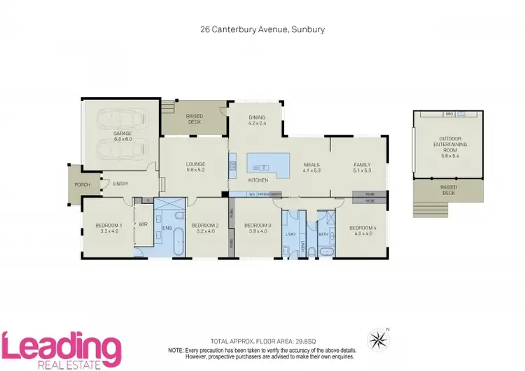 Floorplan of Homely house listing, 26 Canterbury Avenue, Sunbury VIC 3429